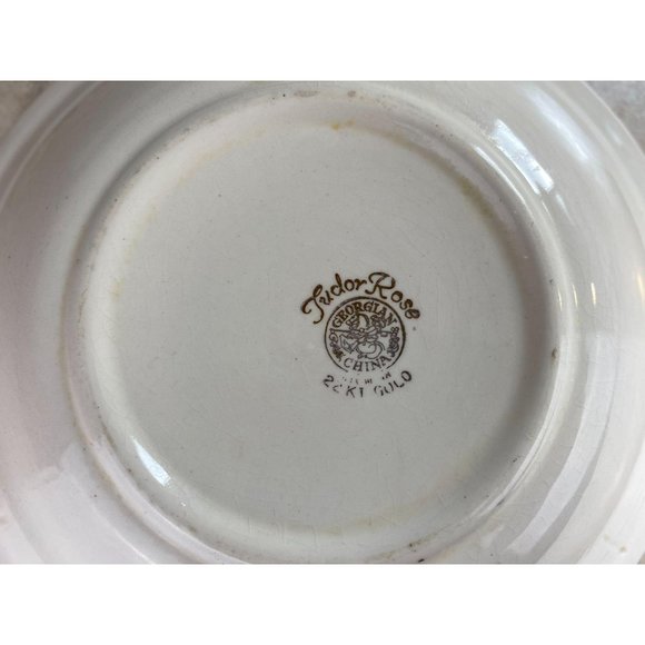 Georgian China 22KT Gold Tudor Rose  Vintage Bowl - Picture 8 of 8